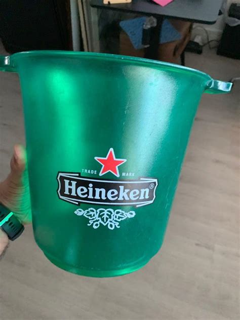 Heineken Ice Bucket Food And Drinks Alcoholic Beverages On Carousell