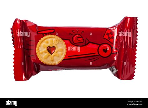 Jammie Dodgers Minis Raspberry Flavour Snack Pack Isolated On White