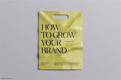 Premium Psd Plastic Carrier Bag Mockup