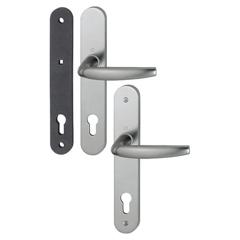 Poign Es De Porte Sur Grandes Plaques Aluminium Inox Atlanta Hoppe