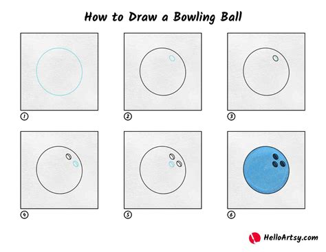 How To Draw A Bowling Ball Helloartsy
