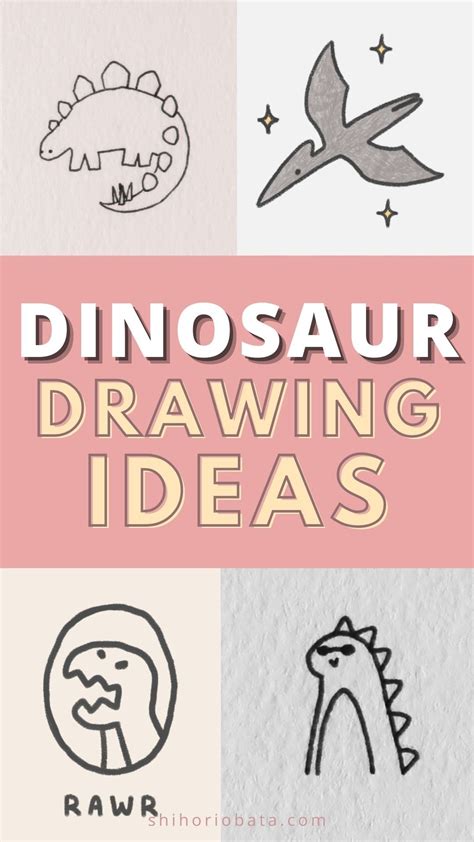 22 Cute Easy Dinosaur Drawing Ideas