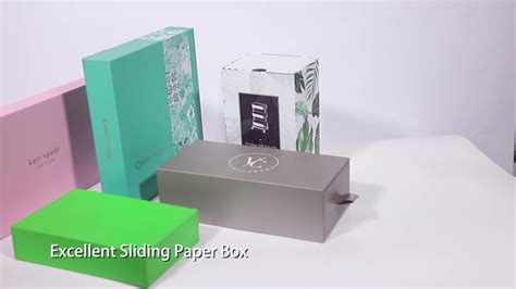 Custom Printed Color Packaging Box Custom Pull Out Paper Drawer Box For ...