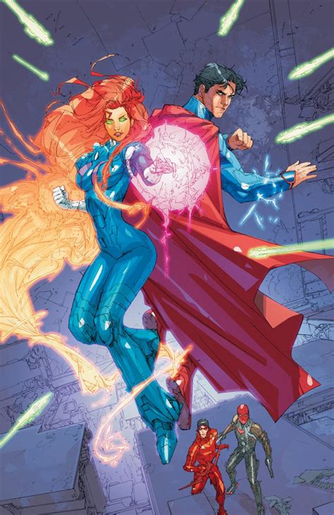 [Cover] Starfire and Superman (Redhood and the Outlaws Vol 1 #14) : r/DCcomics