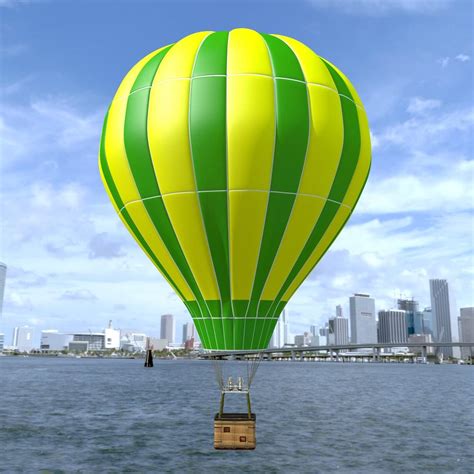 Hot Air Balloon 3D Model By Artemcg