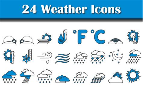 Weather Icon Set By Angelp | TheHungryJPEG