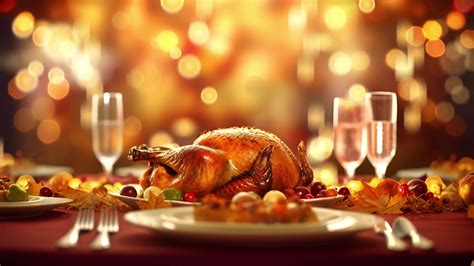 Thanksgiving Family Dinner Background Loop AI Generated 28572688 Stock ...