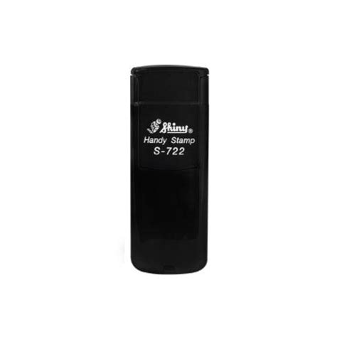 Carimbo De Bolso Shiny Handy Stamp S 722 Preto 38x14mm Loja De Carimbos