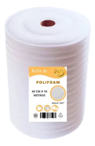 Polifoam Delgado Rollo Espuma Sustituto Burbuja Cmx Mts Mercadolibre