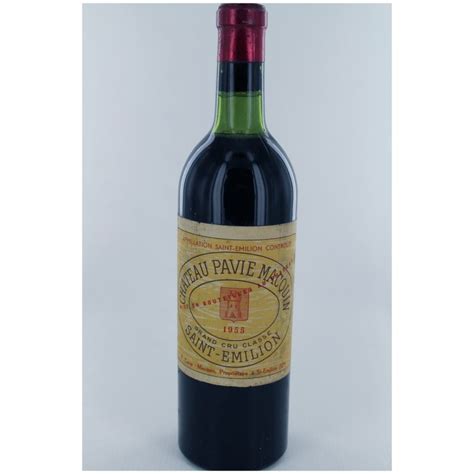 Château Pavie Macquin 1955 Saint Emilion 1er Grand Cru Classé B Prix