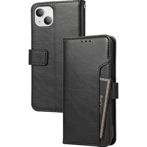 Saharacase Folio Wallet Case For Apple Iphone 14 Plus Black Cp00336