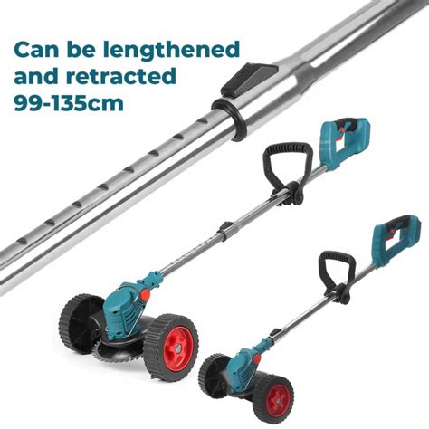 Drillpro 21V 900W Elektromos Fűnyíró Li-Ion Akkus Szegélynyíró Metszés ...