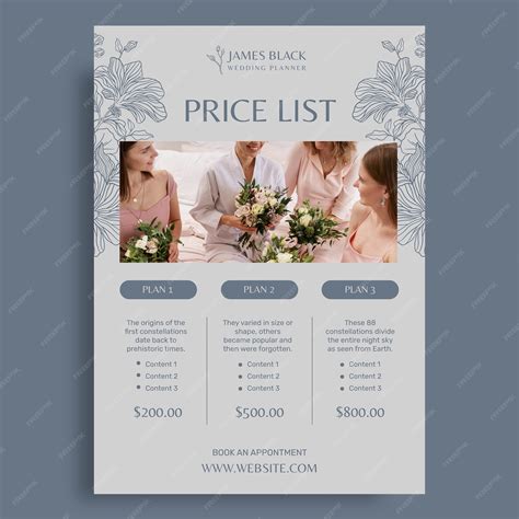 Wedding Planner Price List Atelier Yuwaciaojp