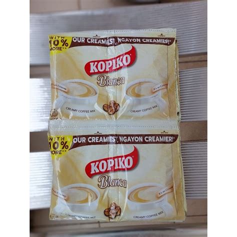 10 PCS KOPIKO BLANCA TWIN Pack Creamy Instant 3in1 Coffee Mix With 10