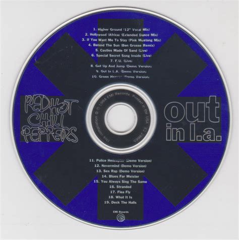 Red Hot Chili Peppers Out In L A Cd Deform M Zik