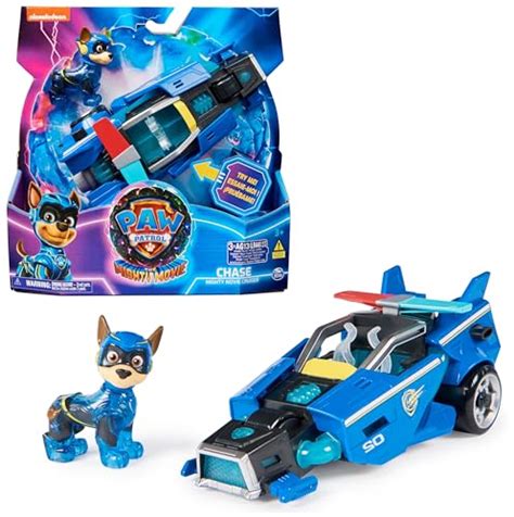 Paw Patrol La Super Patrouille Le Film Véhicule Figurine Chase