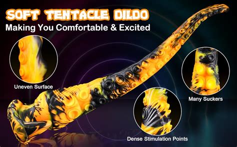 Amazon Long Dildo Large Butt Plug Tentacle Dildo Fantasy Monster Dildo Knotted Anal