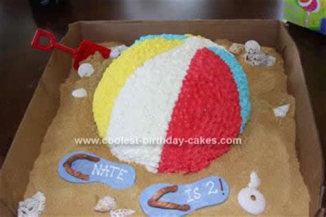 Cool Homemade Beach Ball Cake Idea