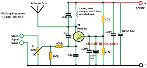 simple tv video transmitter circuit circuit ideas