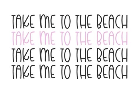 Beach Bikini Font Cute Font Handwritten Font Cricut Fonts Etsy