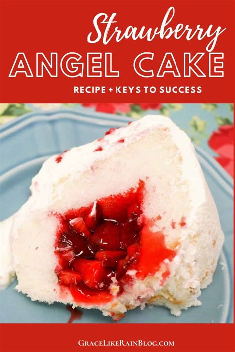 Strawberry Angel Cake Grace Like Rain Blog