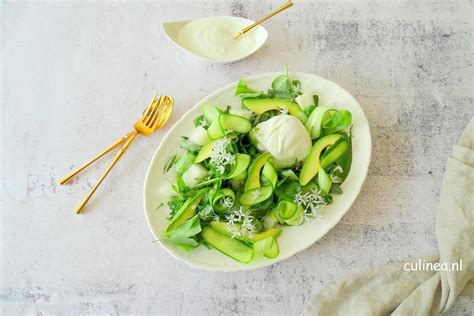 Groene Kruiden Salade Met Burrata Copy Culinea Nl