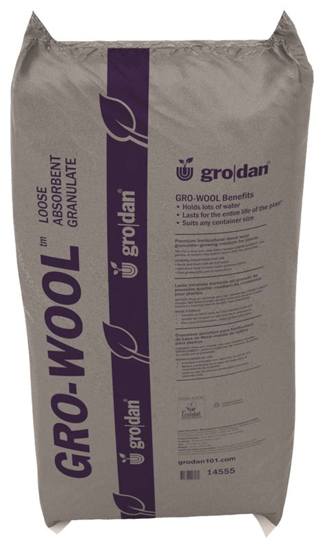 Grodan Gro Wool Medium Water Absorbent Granulate Rockwool 35 Cu Ft