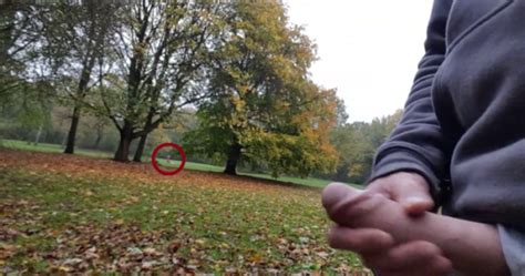 Clothed Gay Sex Guy With A Beautiful Dick Caught In A Parc