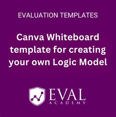 Canva Whiteboard Template For Creating Your Own Logic Model — Eval Academy