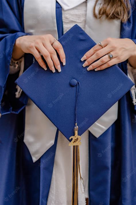 Graduation Cap Blue Tassel