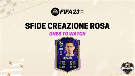 Fifa Sfida Creazione Rosa Di Maria Ones To Watch Fifautita