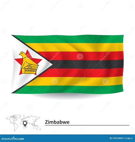 Flag Of Zimbabwe Stock Vector Illustration Of National 125154651