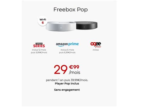 Freebox Pop V Officielle Free Lance Une Box K Sous