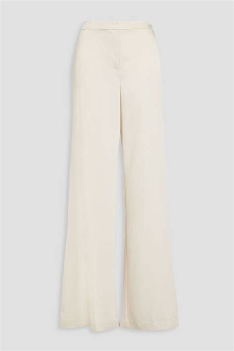 Simkhai Naara Satin Crepe Wide Leg Pants The Outnet