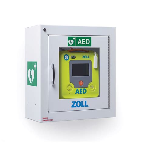 School Health Surface Mount AED Wall Cabinet, 9" Deep with Alarm