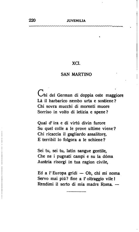 San Martino Poesia Giosue Carducci Poesie Image E