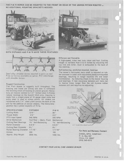 Dandl Expando Flail Mower On Case Mb494 Mercedes Benz Forum