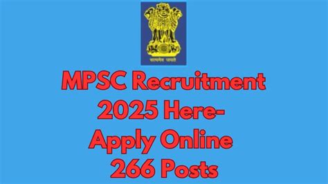 Mpsc Recruitment Here Apply Online Posts