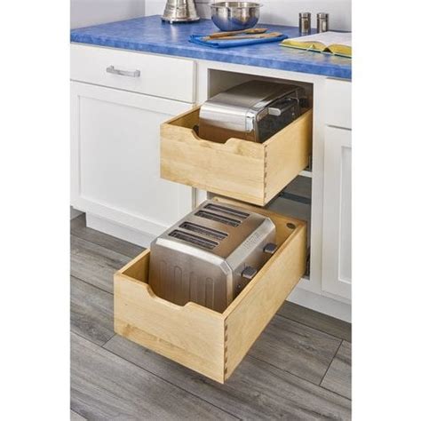 Rev A Shelf 4WDB7 PIL 18SC 1 14 Inch Width Wood Single Bottom Mount