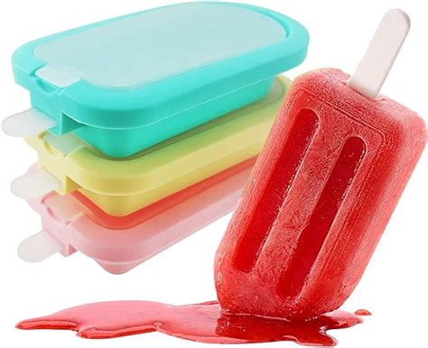 Silicone Popsicle Molds Set Of 3 Reusable Popsicle Mold Ice Cream Pop Molds Silicone