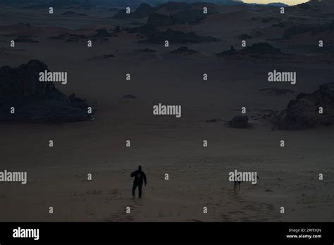 exploring the Tassili N'Ajjer National Park in algeria Stock Photo - Alamy