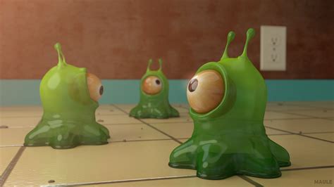 Futurama Brain Slug Finished Projects Blender Artists Community