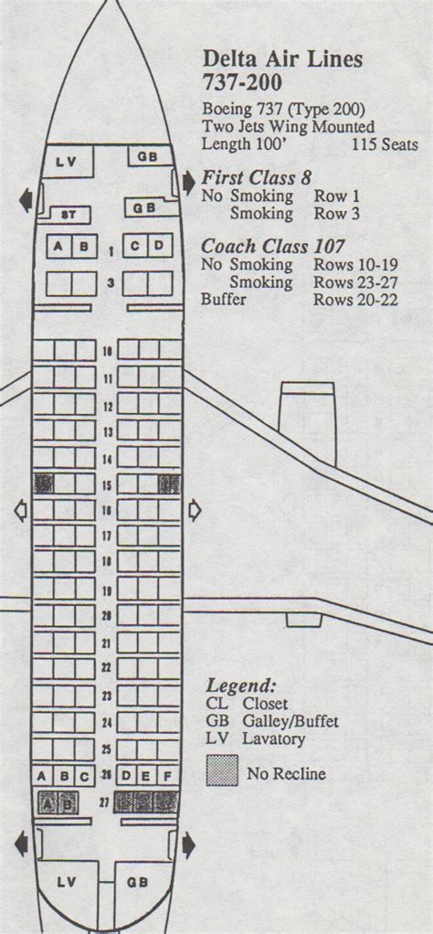 37++ Seating chart delta 737