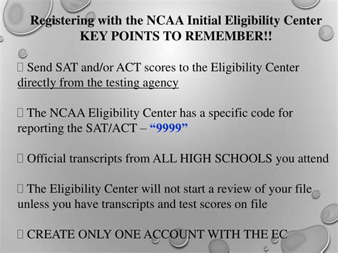 PPT - NCAA INITIAL ELIGIBILITY SEMINAR Indiana State University