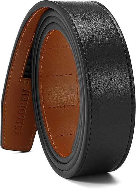 CHAOREN Ratchet Belt Replacement Strap 1 3 8 Leather Belt Strap For