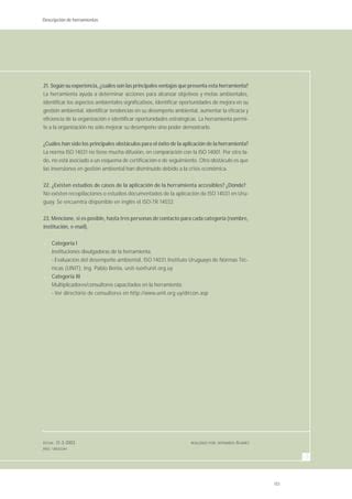 Eda evaluación desempeño ambiental iso 14031 PDF