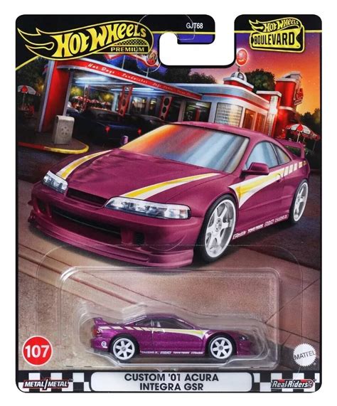 Custom 01 Acura Integra GSR Boulevard Hot Wheels Premium 1 64 194735185511 Cena Opinie