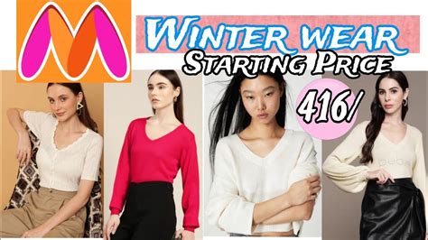 Winter Wear Top And Sweater 2023 || Acrylic Sweater From Myntra || Top ...