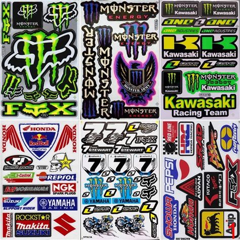 Sheets Graphic Kit Decals Rockstar Racing Decals By Trusty You