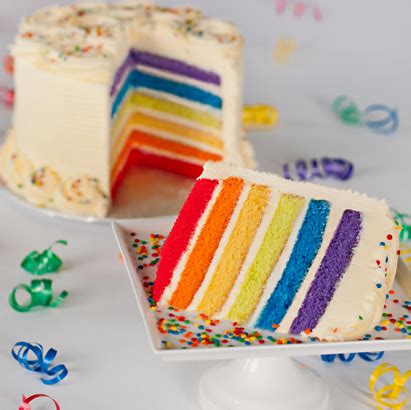 Rainbow Cake- 10 Double Round, Rainbow Cake: elé Cake Co.